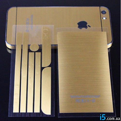 Золота наклейка вінілова на Iphone 5/5s Золота наклейка вінілова на Iphone 5/5s