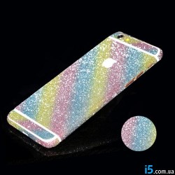 Наклейка веселка стрази на всі Iphone Наклейка веселка стрази на всі Iphone