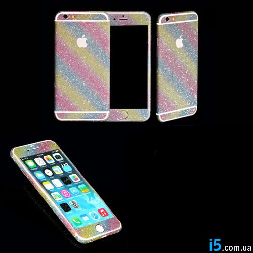 Наклейка веселка стрази на всі Iphone Наклейка веселка стрази на всі Iphone