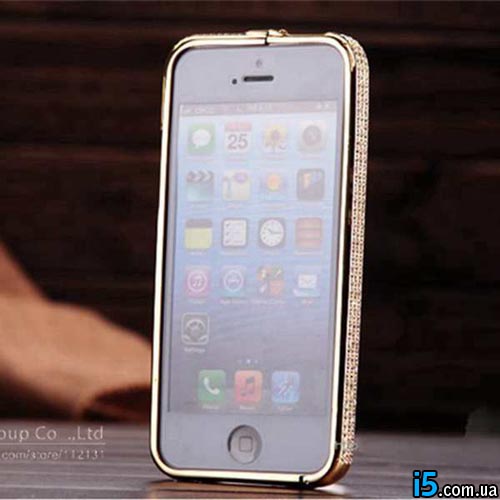Чохол еллегантний бампер зі стразами на Iphone 5/5s Чохол еллегантний бампер зі стразами на Iphone 5/5s