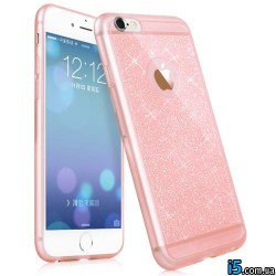 Чохол рожевий з блисками на Iphone 6 plus Чохол рожевий з блисками на Iphone 6 plus