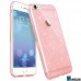 Чохол рожевий з блисками на Iphone 6 plus