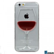 Чохол з рідиною вино на Iphone 6 plus