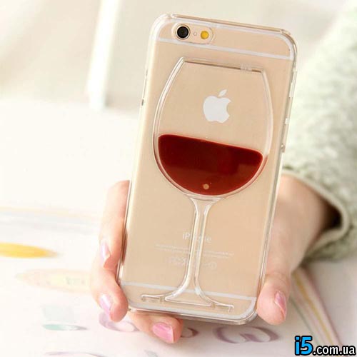 Чохол з рідиною вино на Iphone 6 plus Чохол з рідиною вино на Iphone 6 plus