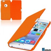 Чохол помаранчевий flip на Iphone 6 plus