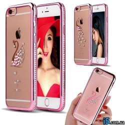 Чохол лебідь зі стразами на Iphone 6/6s Чохол лебідь зі стразами на Iphone 6/6s