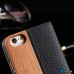 Чохол Дерев'яний Книжка Шкіра на Iphone 6/6s