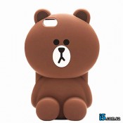 Чохол коричневий ведмедик на Iphone 8 PLUS
