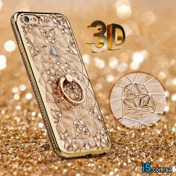 Чохол золоте кільце на Iphone 8