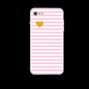 Чохол рожева смужка на Iphone 8 plus
