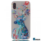 Чохол силіконовий Олень на Iphone X 10