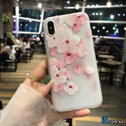 Чохол силіконовий Квіти на Iphone X 10 Чохол силіконовий Квіти на Iphone X 10
